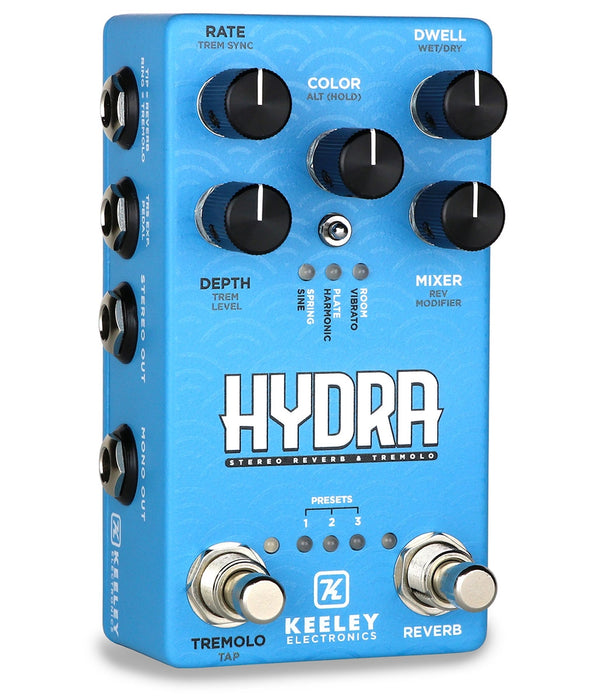 Keeley Hydra Stereo Reverb And Tremolo Effects Pedal