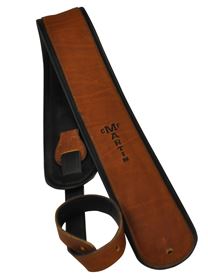 Martin 03 Inch Guitar Strap Premium Rolled Leather Brown