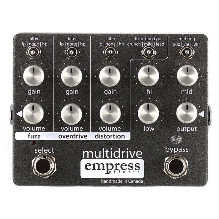 Empress Effects Multidrive Fuzz/Overdrive/Distortion Effects Pedal