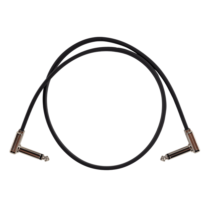 Ernie Ball 24inch Single Flat Ribbon Patch Cable - Black
