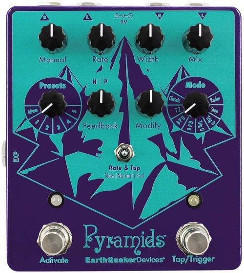 EarthQuaker Devices Pyramids Stereo Flanger Effects Pedal