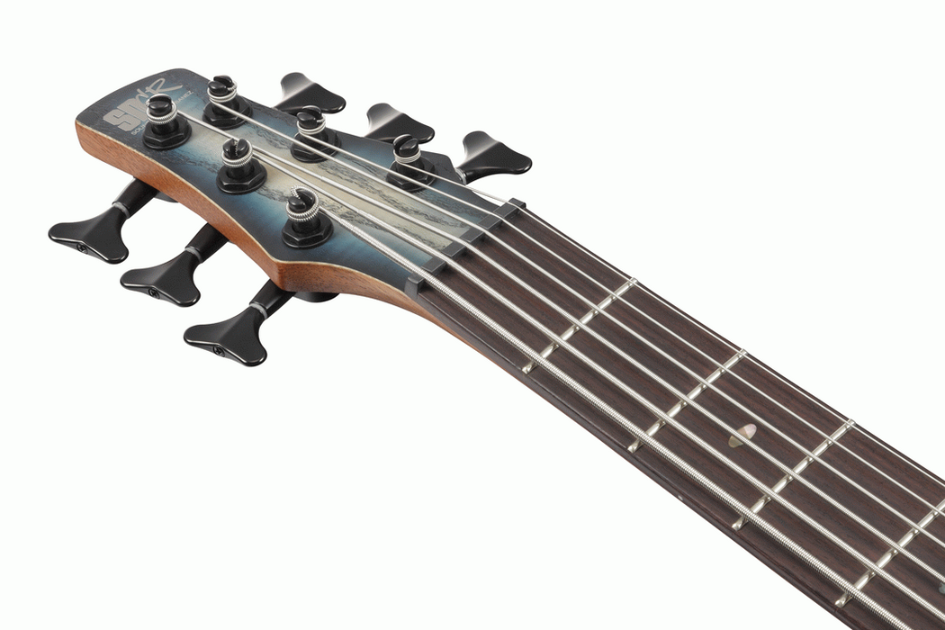 Ibanez SR606E CTF Electric 6 String Electric Bass Guitar - Cosmic Blue Starburst Flat - Clearance