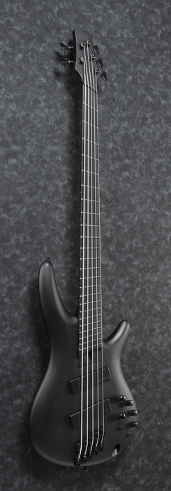 Ibanez SRMS625EX BKF 5 String Electric Bass Guitar - Black Flat