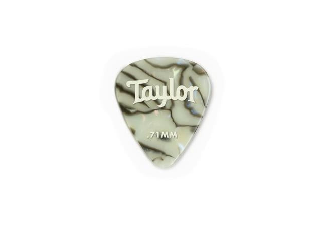 Taylor Celluloid 351 Picks Abalone 0.71mm- 12-Pack