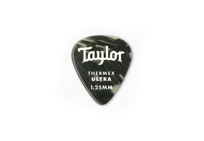 Taylor Premium 351 Thermex Ultra Picks Black Onyx 1.25mm- 6-Pack