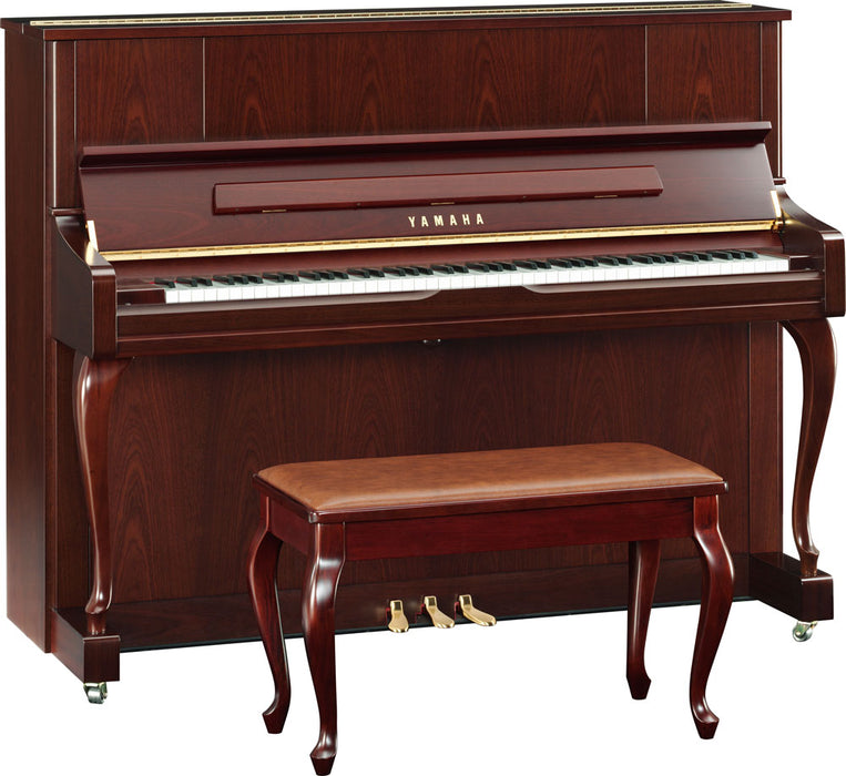 Yamaha U1JCP 121cm Upright Piano - Satin Dark Walnut