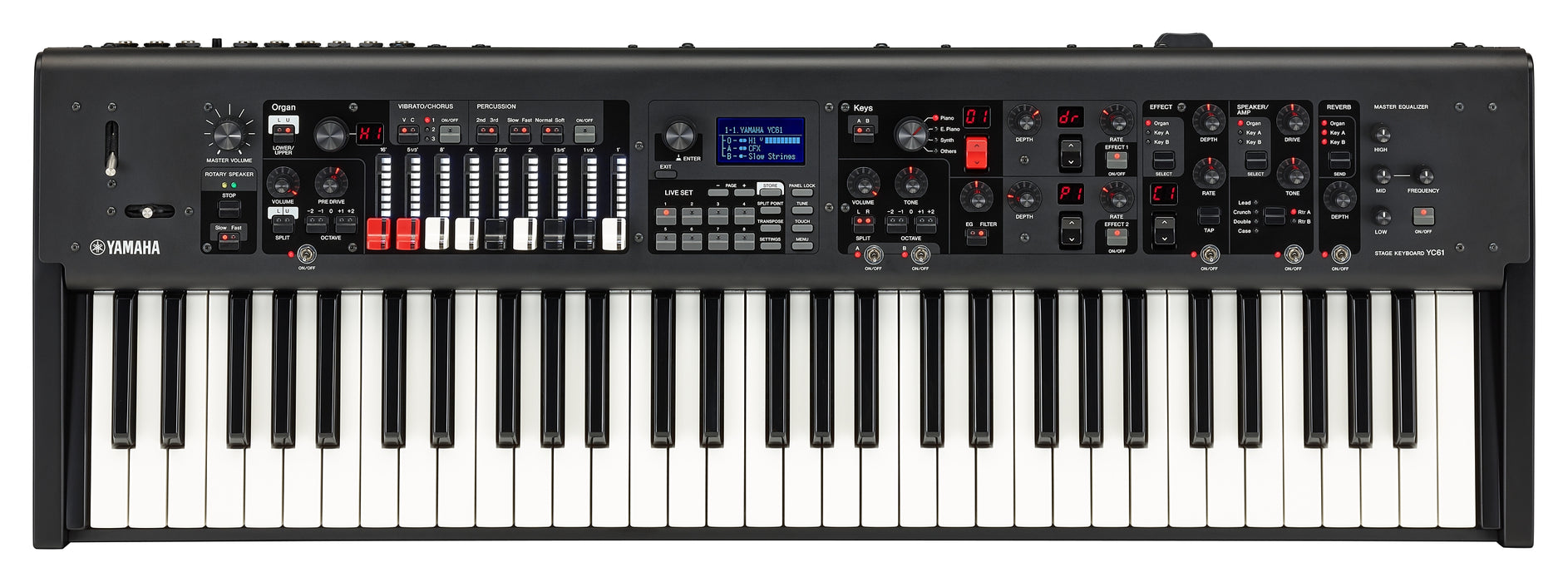 Yamaha YC61 61 Key Stage Keyboard - Black