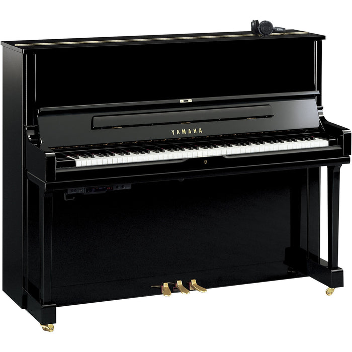Yamaha YUS1SH3 Silent 121cm Upright Piano - Polished Ebony