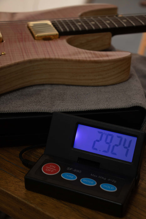 Tom Anderson Lil Angel Hollow Electric Guitar - Natural Pink - Serial Number: 01-25-24P