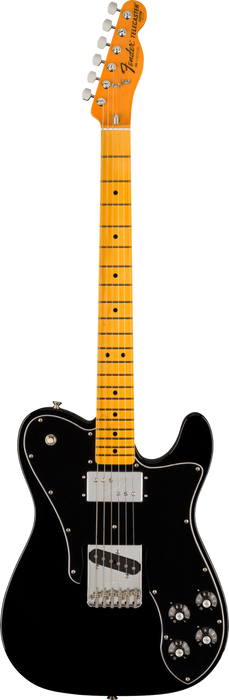 Fender American Vintage II 1977 Telecaster Custom Maple Fingerboard Electric Guitar - Black