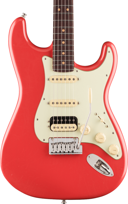 Fender American Ultra Luxe Vintage '60s Stratocaster HSS Electric Guitar - Fiesta Red