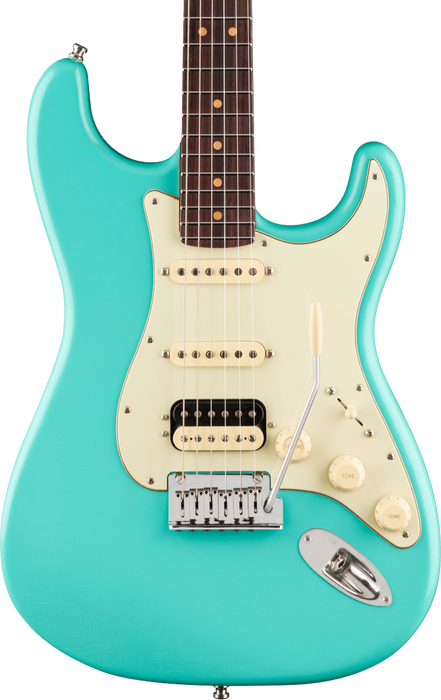 Fender American Ultra Luxe Vintage '60s Stratocaster HSS Electric Guitar - Sea Foam Green