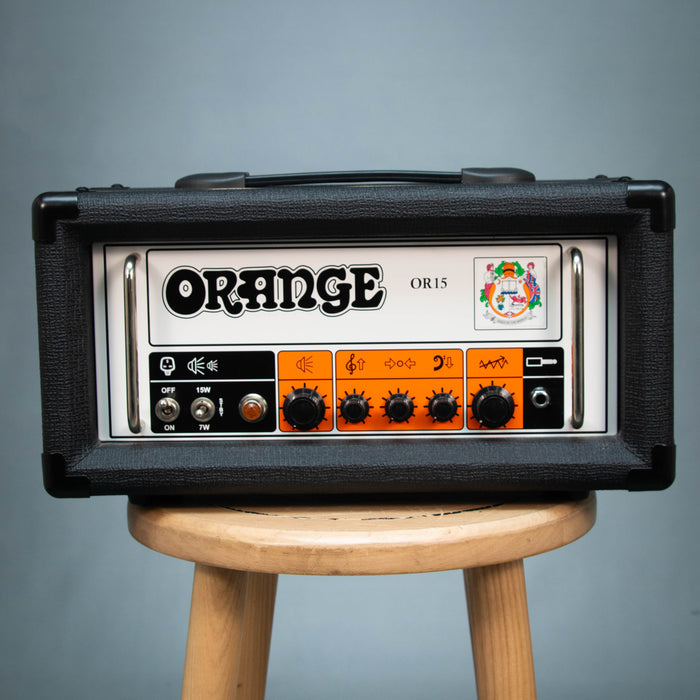Orange OR15 Guitar Amp Head w/Cover - Black - Preowned