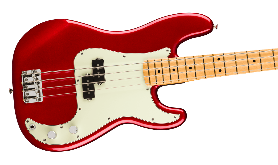 Fender 75th Anniversary Player II Precision Bass Maple Fingerboard Bass Guitar - Candy Apple Red