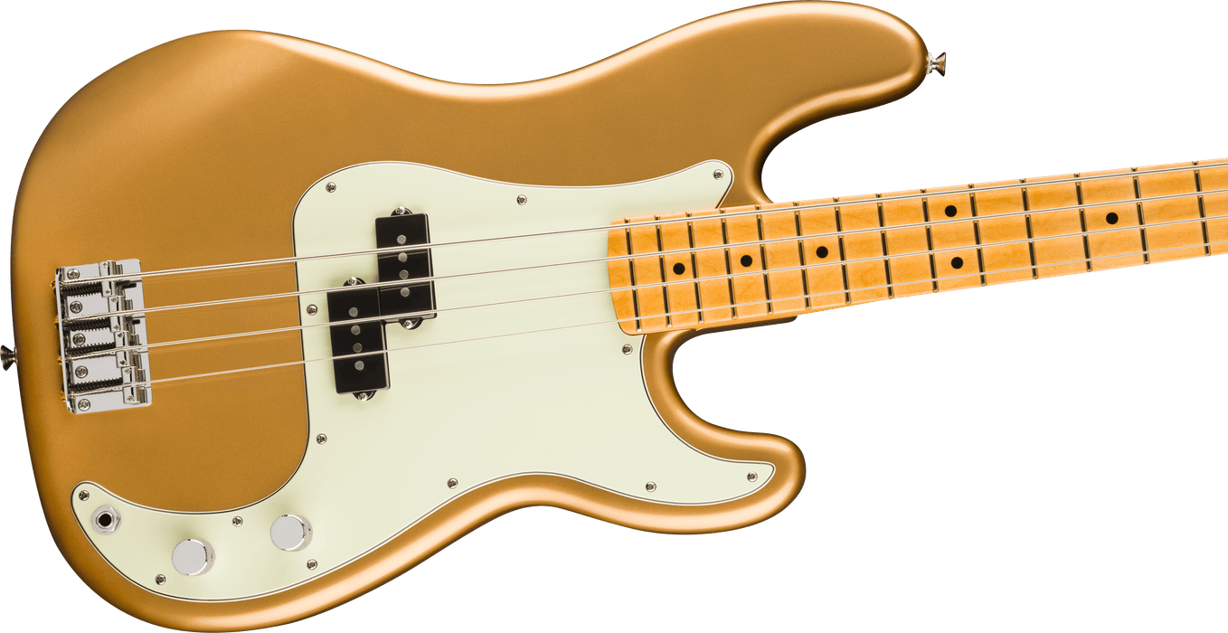 Fender 75th Anniversary Player II Precision Bass Maple Fingerboard Bass Guitar - Aztec Gold