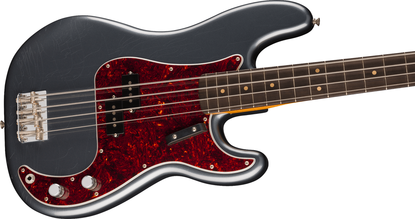 Fender Vintera II Road Worn 60s Precision Bass Rosewood Fingerboard - Charcoal Frost Metallic