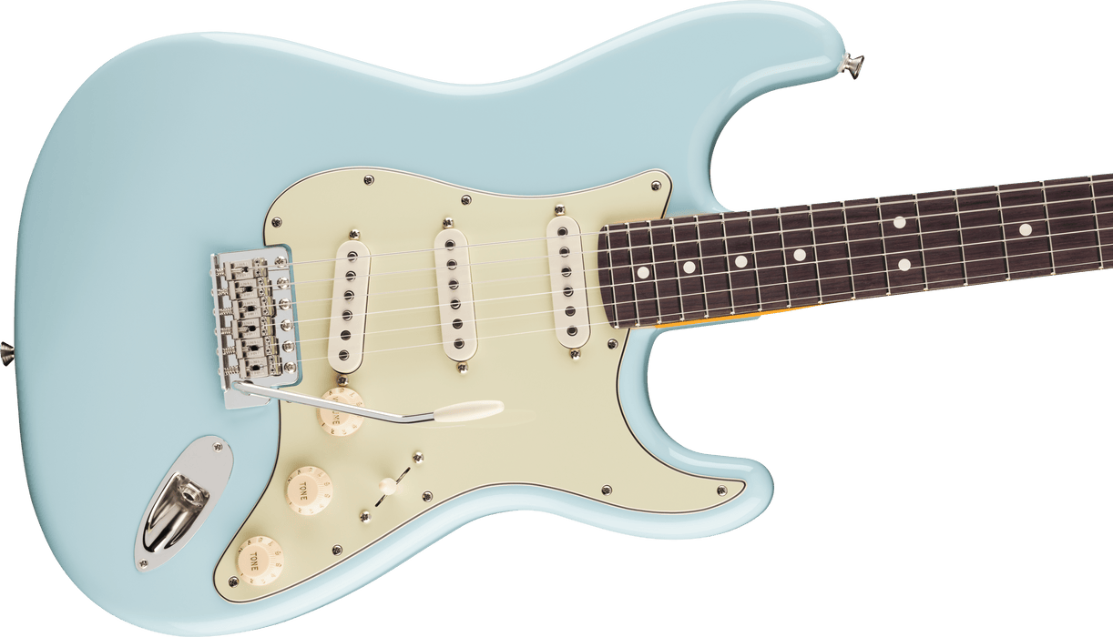 Fender Limited Edition American Professional Classic Stratocaster w/Silent System Rosewood Fingerboard Electric Guitar - Daphne Blue