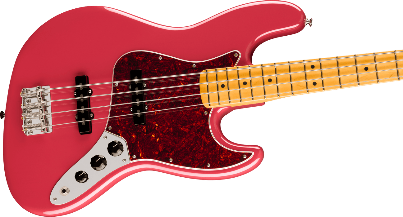 Fender American Professional Classic Jazz Bass Maple Fingerboard - Faded Dakota Red