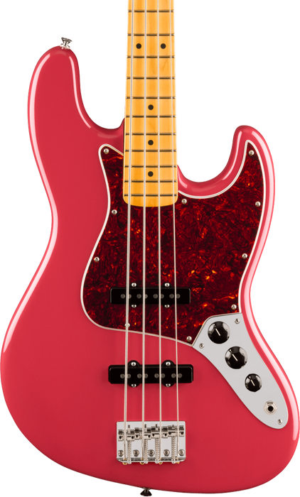 Fender American Professional Classic Jazz Bass Maple Fingerboard - Faded Dakota Red