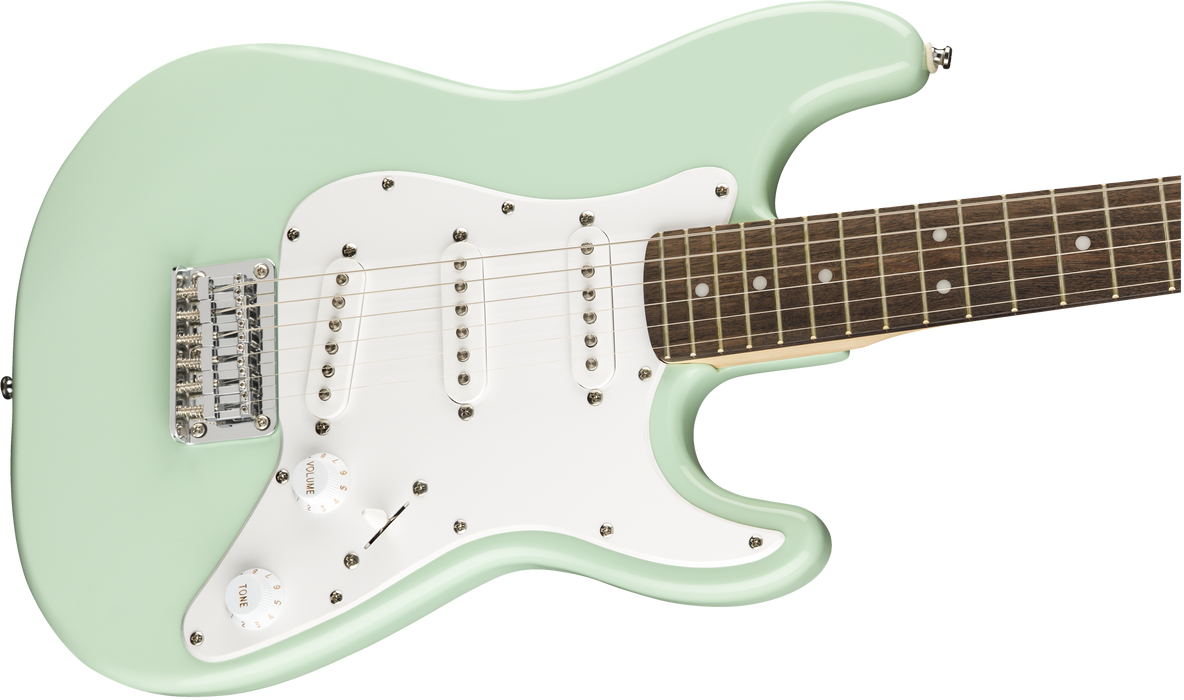 Squier FSR Mini Stratocaster Laurel Fingerboard Electric Guitar - Surf Green
