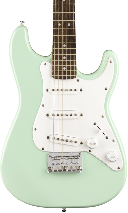 Squier FSR Mini Stratocaster Laurel Fingerboard Electric Guitar - Surf Green