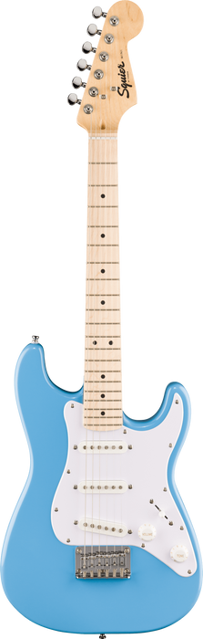 Squier Mini Stratocaster Maple Fingerboard White Pickguard - California Blue