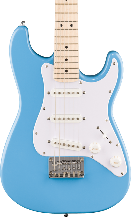Squier Mini Stratocaster Maple Fingerboard White Pickguard - California Blue