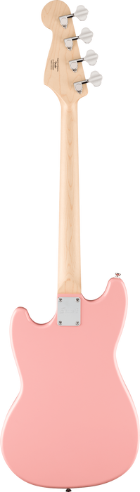 Squier FSR Sonic Bronco Bass Maple Fingerboard Electric Bass Guitar - Shell Pink