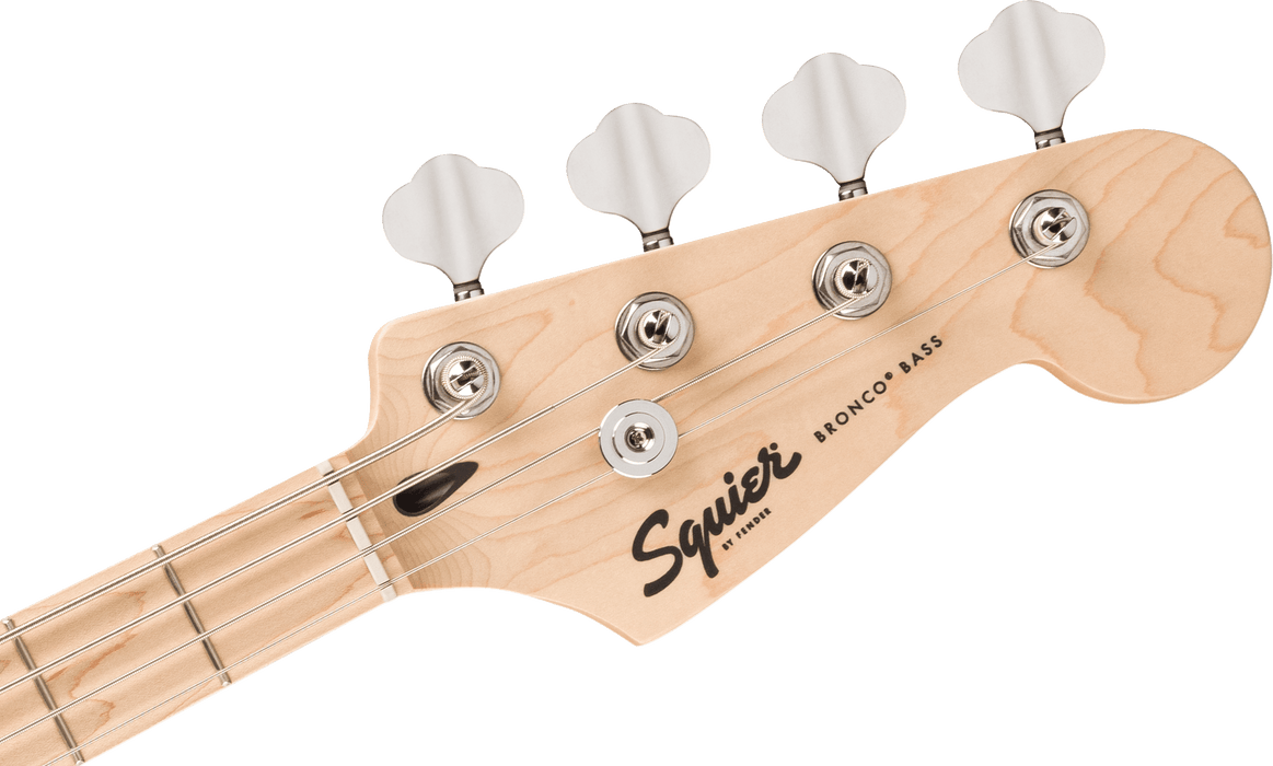 Squier FSR Sonic Bronco Bass Maple Fingerboard Electric Bass Guitar - Shell Pink
