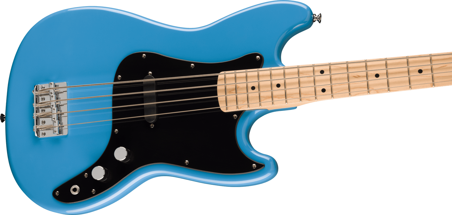 Squier FSR Sonic Bronco Bass Maple Fingerboard Electric Bass Guitar - California Blue