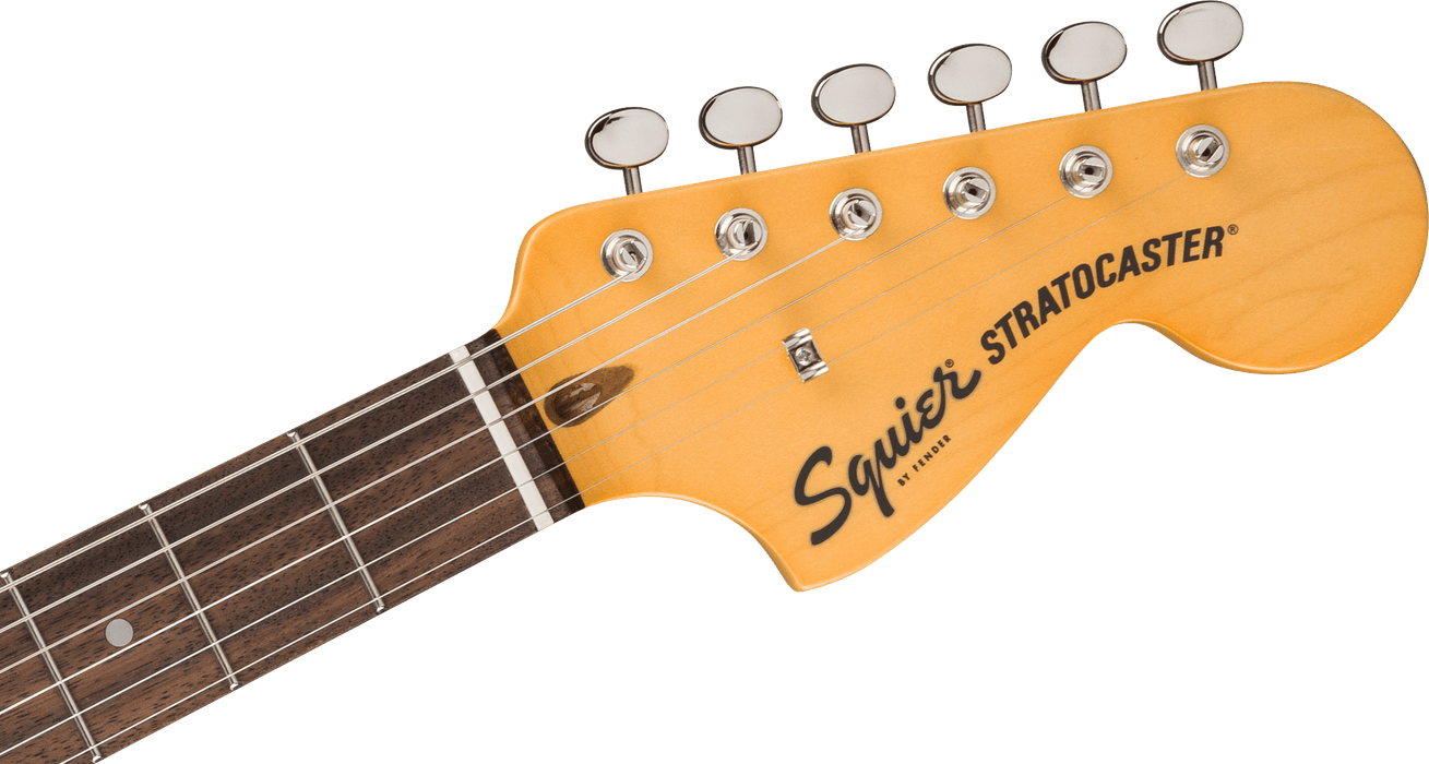 Squier Classic Vibe 70s Stratocaster HT HSS Laurel Fingerboard - Black Pickguard Olympic White