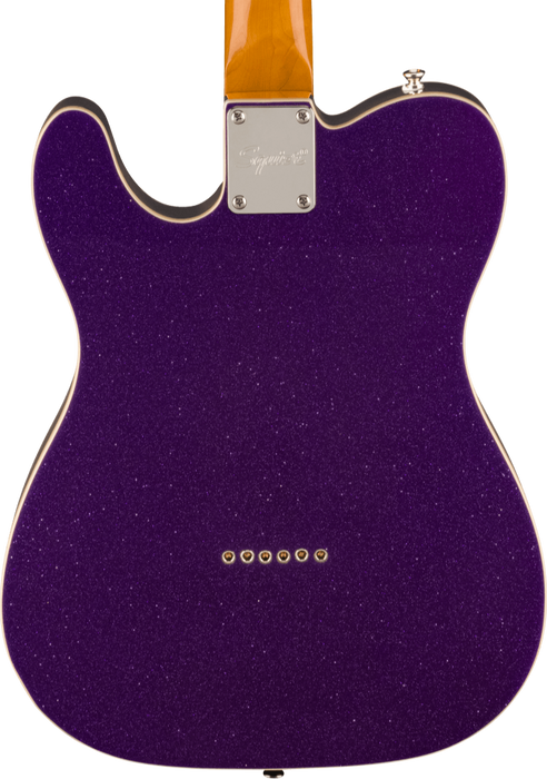 Squier Classic Vibe Baritone Custom Telecaster Laurel Fingerboard Electric Guitar - Purple Sparkle