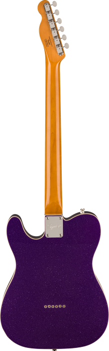 Squier Classic Vibe Baritone Custom Telecaster Laurel Fingerboard Electric Guitar - Purple Sparkle