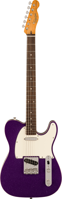 Squier Classic Vibe Baritone Custom Telecaster Laurel Fingerboard Electric Guitar - Purple Sparkle