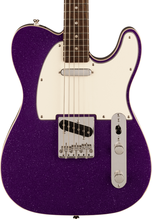 Squier Classic Vibe Baritone Custom Telecaster Laurel Fingerboard Electric Guitar - Purple Sparkle