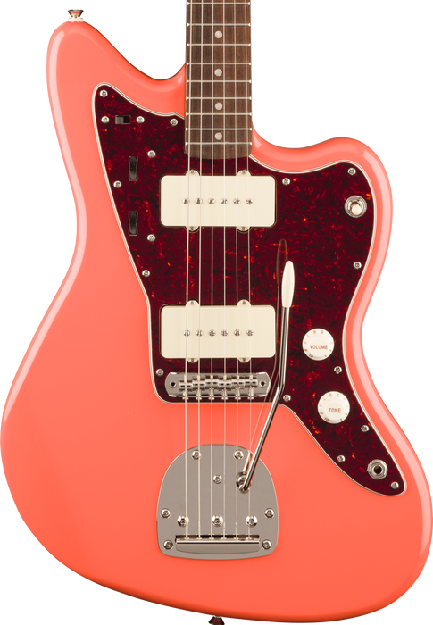 Squier Classic Vibe 60s Jazzmaster Laurel Fingerboard - Tortoishell Pickguard Tahitian Coral