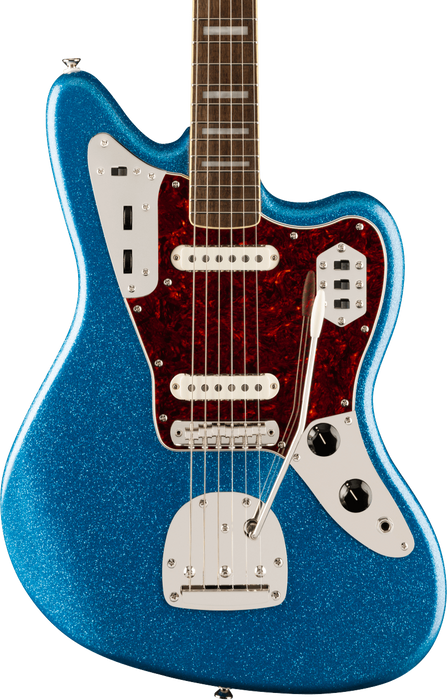 Squier FSR Classic Vibe 70s Jaguar Laurel Fingerboard Electric Guitar - Blue Sparkle