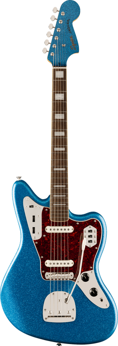 Squier FSR Classic Vibe 70s Jaguar Laurel Fingerboard Electric Guitar - Blue Sparkle