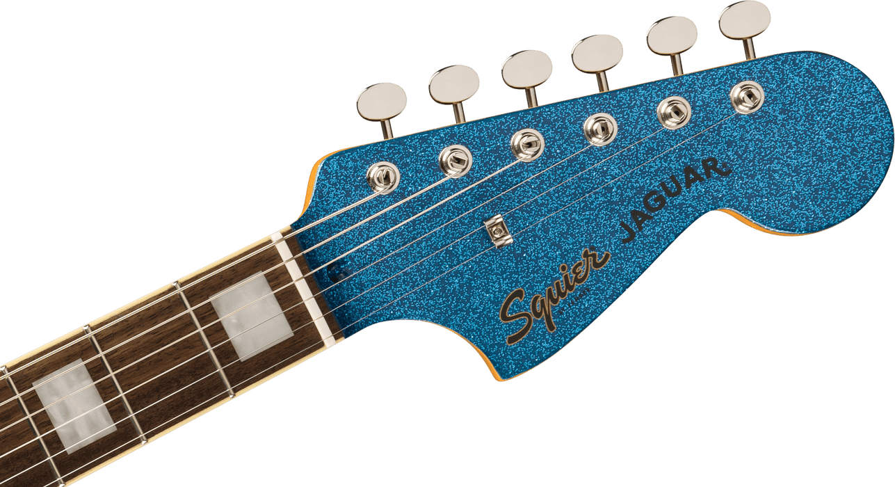 Squier FSR Classic Vibe 70s Jaguar Laurel Fingerboard Electric Guitar - Blue Sparkle
