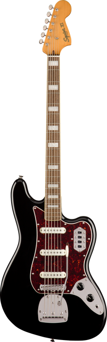 Squier Classic Vibe Bass VI Laurel Fingerboard Electric Bass Guitar - Black