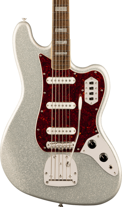 Squier FSR Classic Vibe Bass VI Laurel Fingerboard Electric Bass Guitar - Silver Sparkle