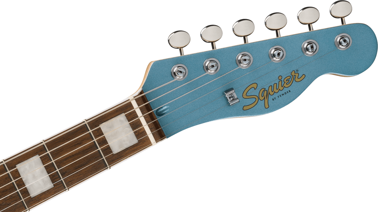 Squier Limited Edition Paranormal Offset Telecaster SJ Laurel Fingerboard Parchment Pickguard - Ice Blue Metallic