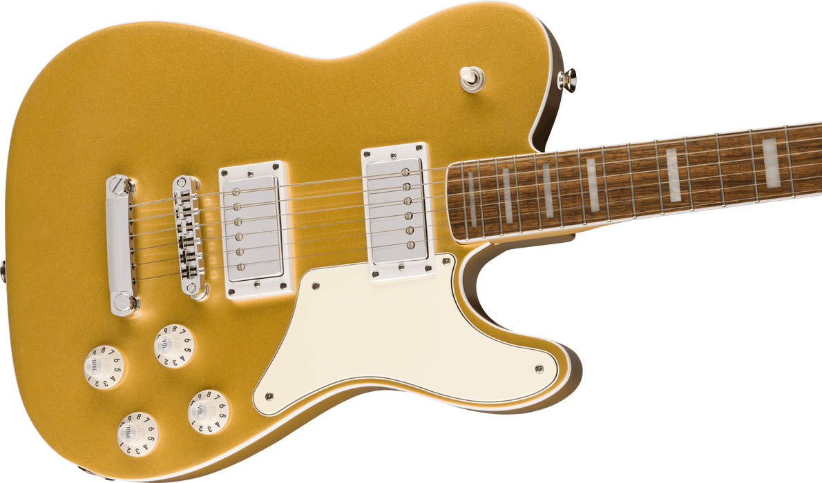 Squier Limited Edition Paranormal Troublemaker Telecaster Deluxe Laurel Fingerboard Parchment Pickguard - Aztec Gold