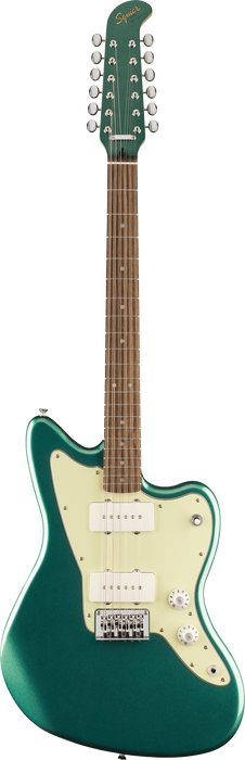 Squier FSR Paranormal Jazzmaster XII Laurel Fingerboard 12 String Electric Guitar - Sherwood Green