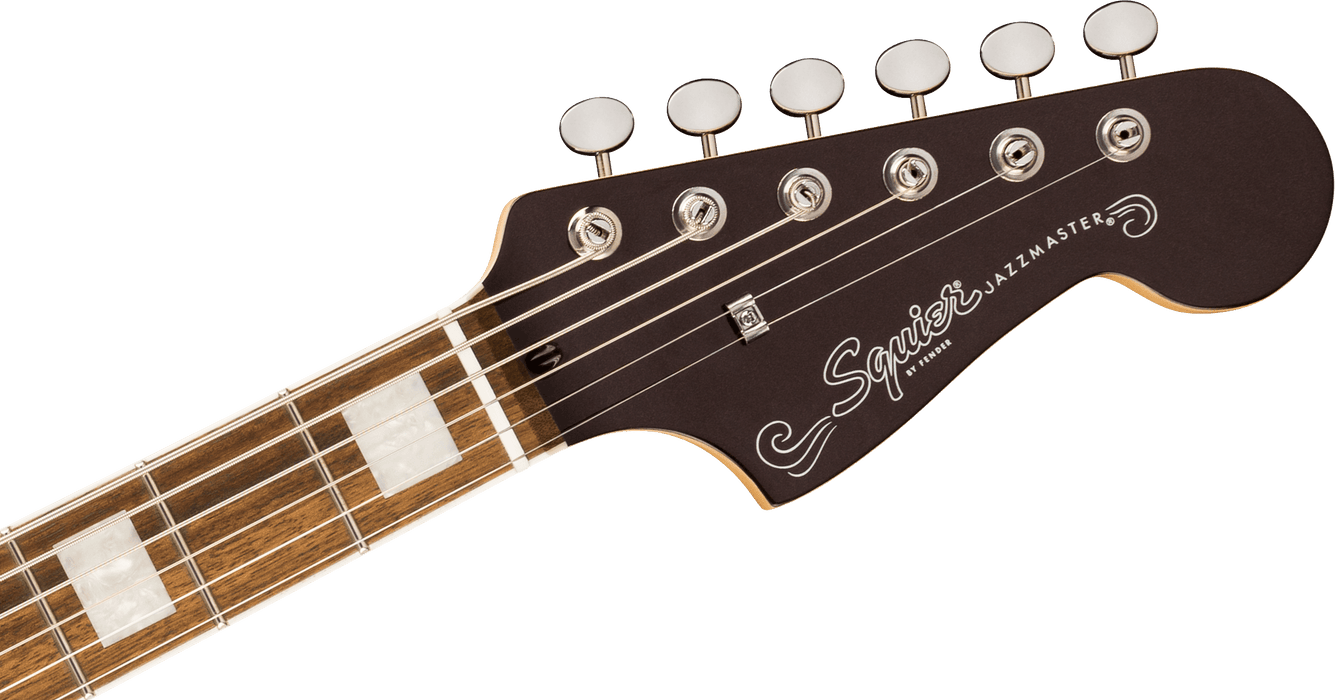 Squier Paranormal Baritone Jazzmaster HH Electric Guitar - Oxblood