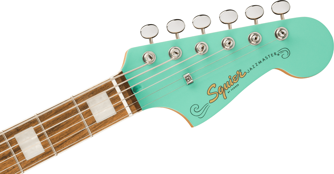 Squier Paranormal Baritone Jazzmaster HH Electric Guitar - Sea Foam Green