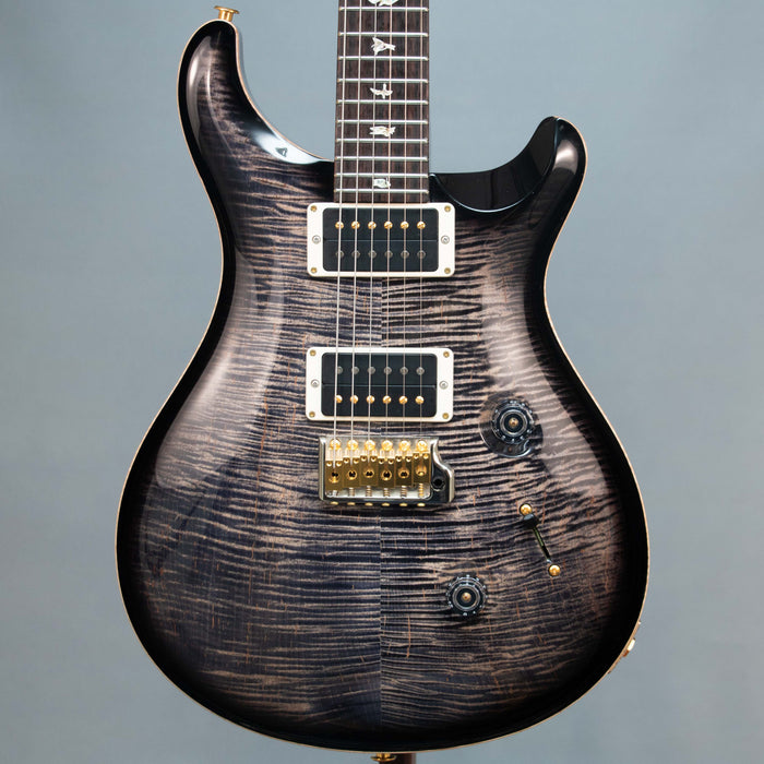 PRS Custom 24 - 10 Top - Pattern Thin w/Case - Charcoal Burst - Preowned