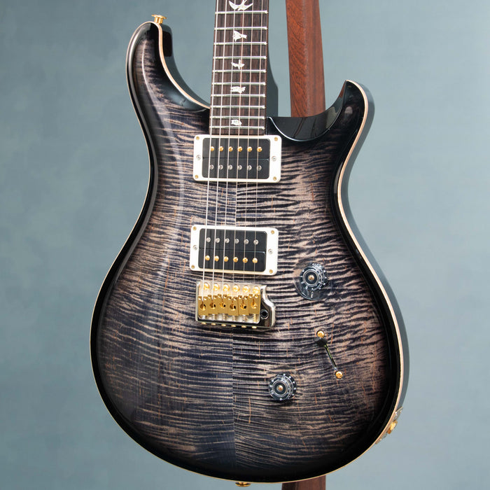 PRS Custom 24 - 10 Top - Pattern Thin w/Case - Charcoal Burst - Preowned