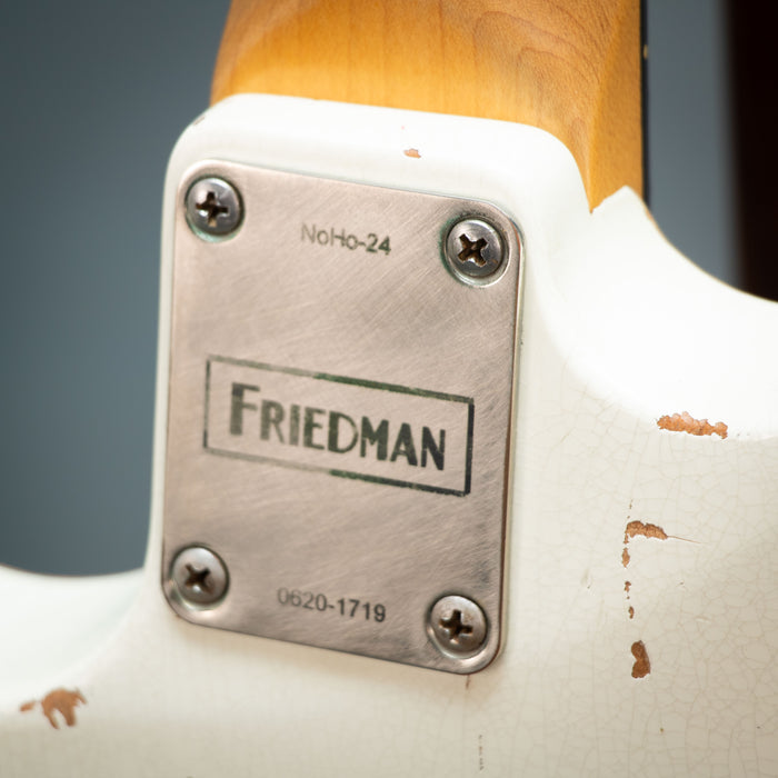 Friedman NoHo 24 Heavy Aged w/Case - White Over Flame Maple - Preowned