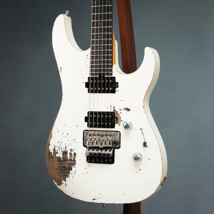 Friedman NoHo 24 Heavy Aged w/Case - White Over Flame Maple - Preowned